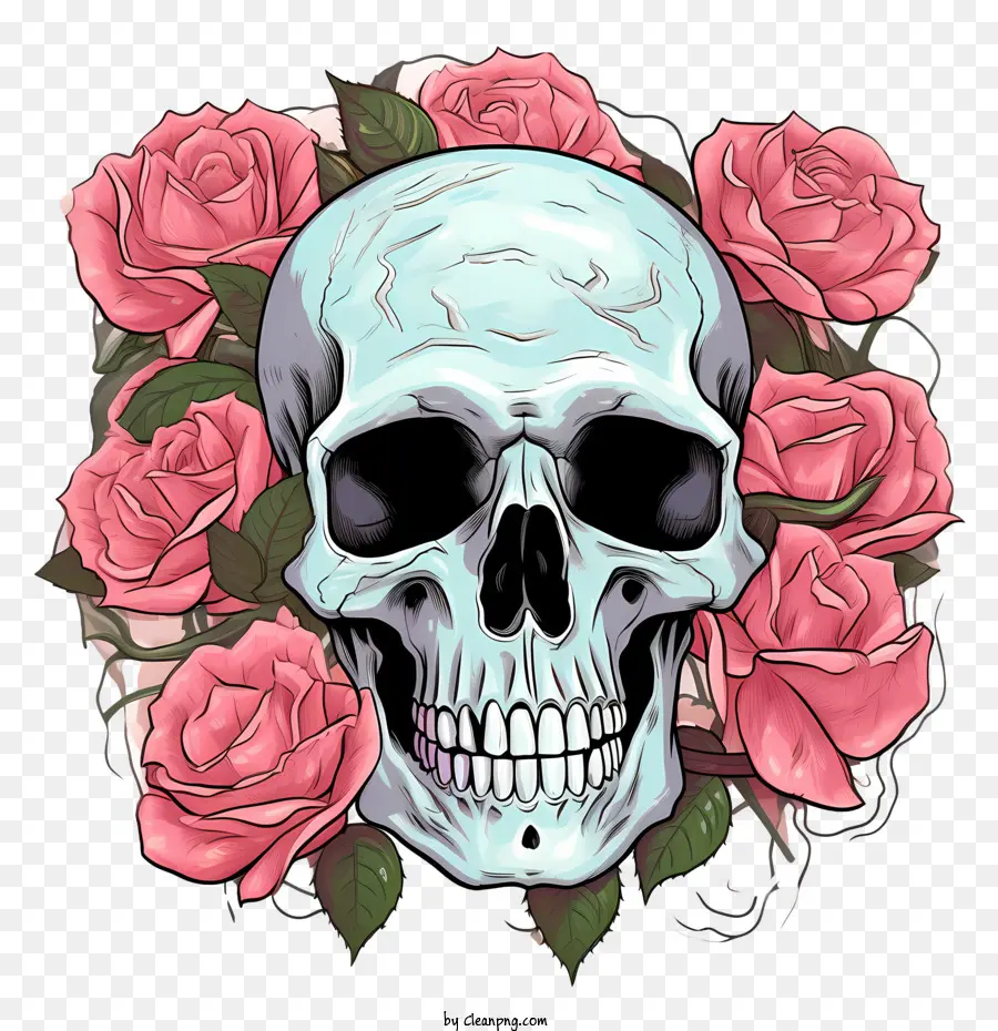 Kafatası Rose，Kafatası PNG