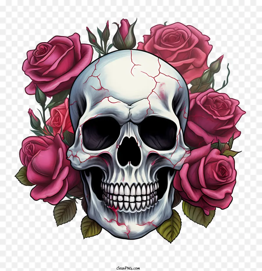 Kafatası Rose，Kafatası PNG