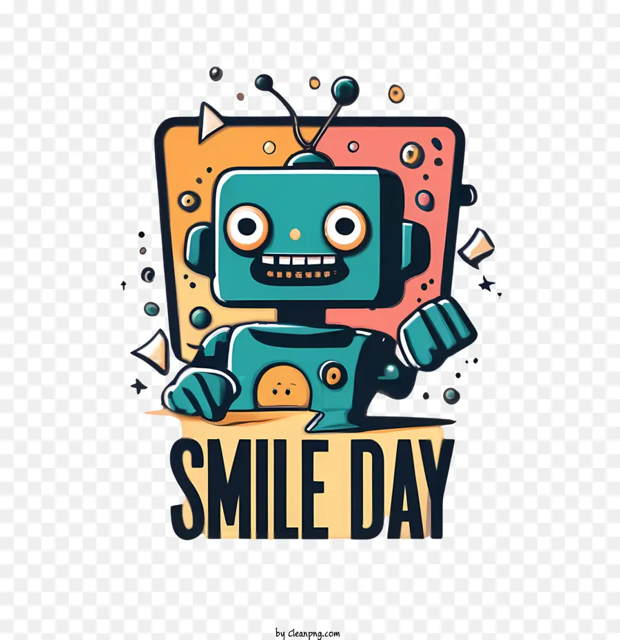 Dünya Gülümseme Günü，Robot PNG