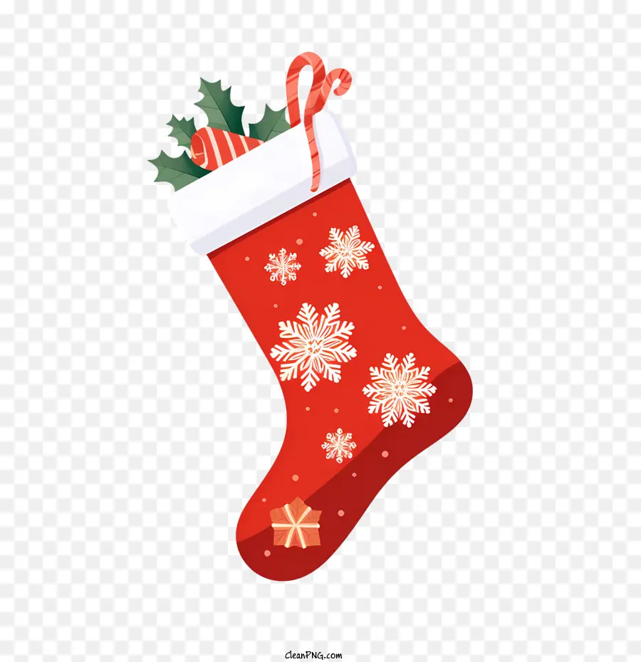 Noel çorap，Kırmızı çorap PNG