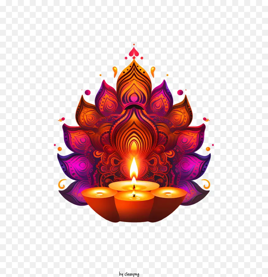 Diwali Lambası，Diya PNG