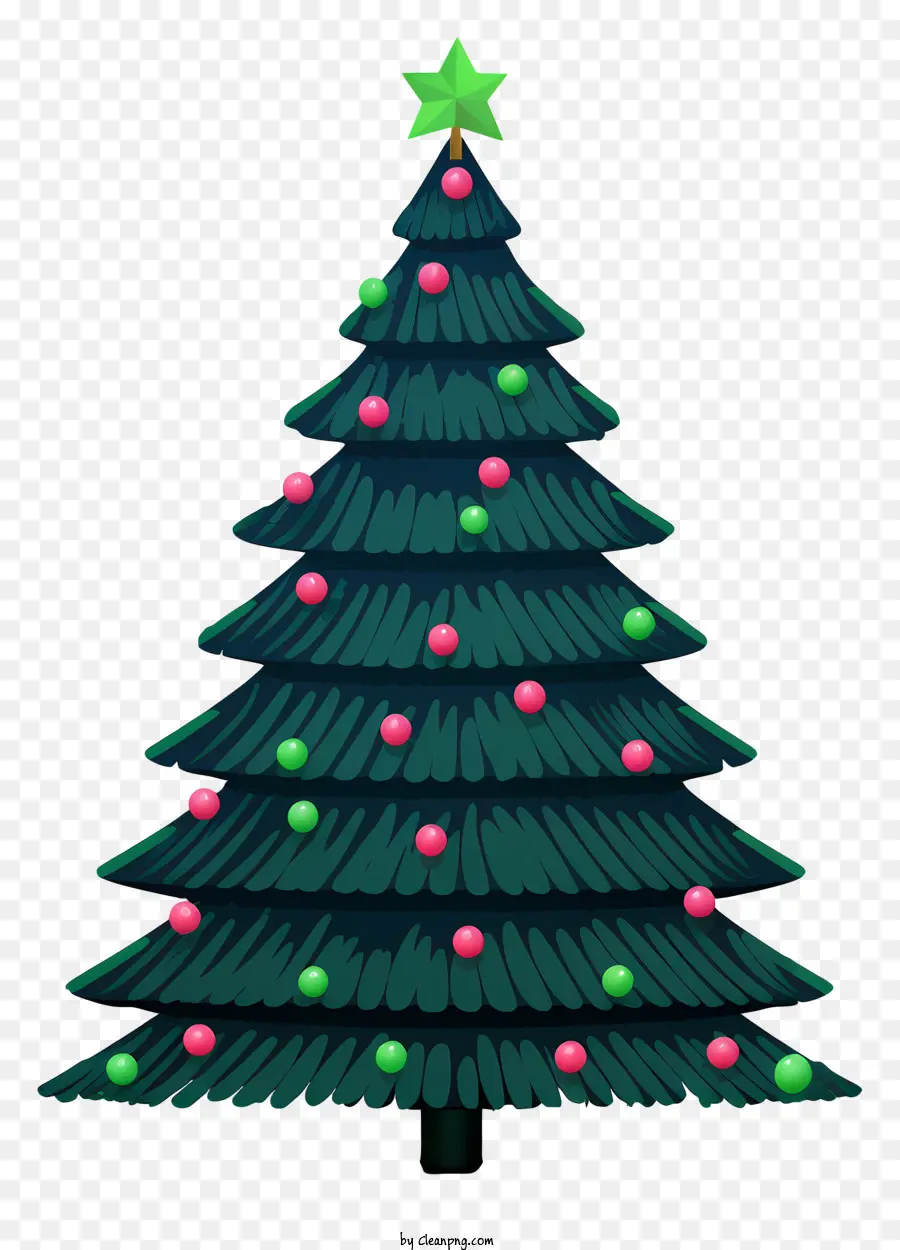 Noel Ağacı，Renkli ışıklar PNG