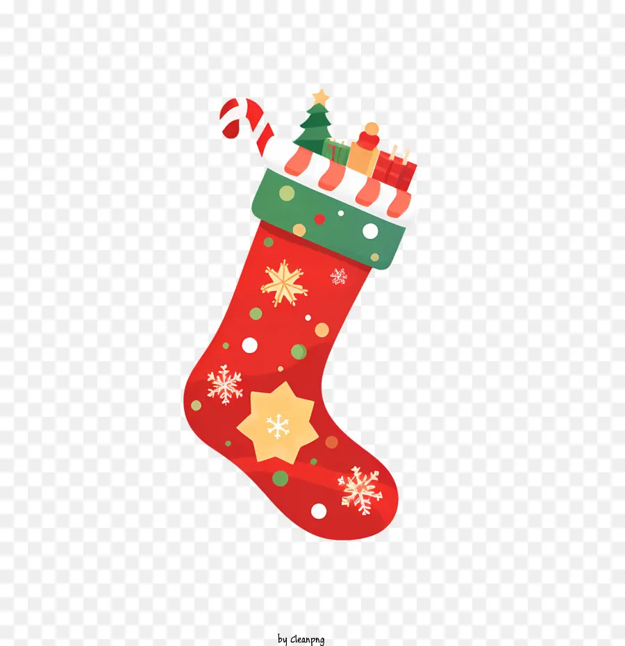 Noel çorap，Noel Dekorasyon PNG