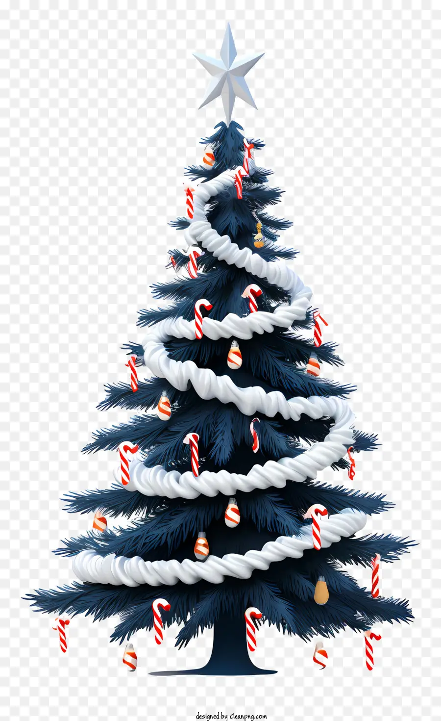 Noel Ağacı，Kırmızı Ve Beyaz çizgili Ip PNG