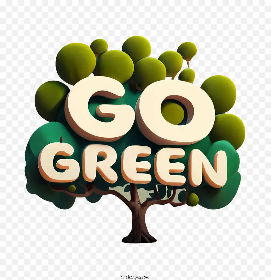 Yeşil Git，Ağaç PNG