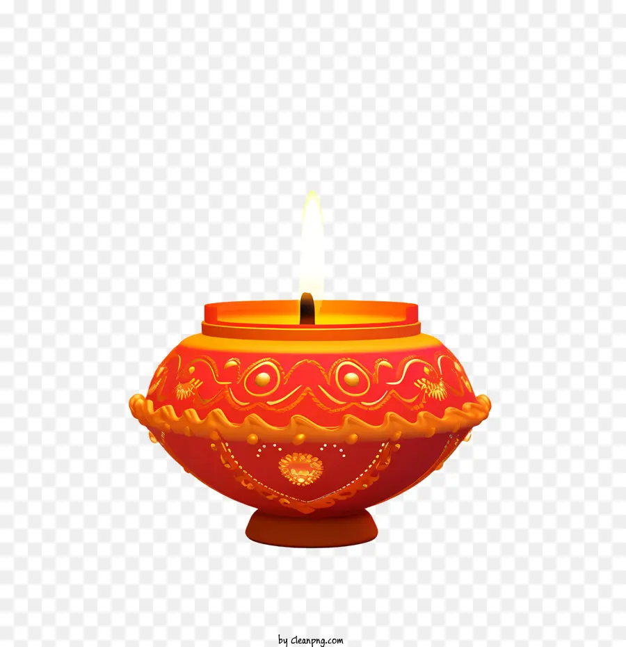 Diwali Lambası，Mum PNG