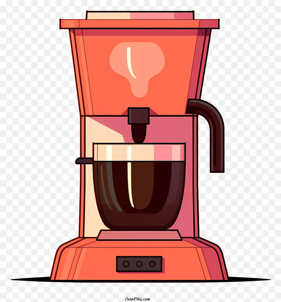 Kahve Makinesi，Kırmızı Kahve Makinesi PNG