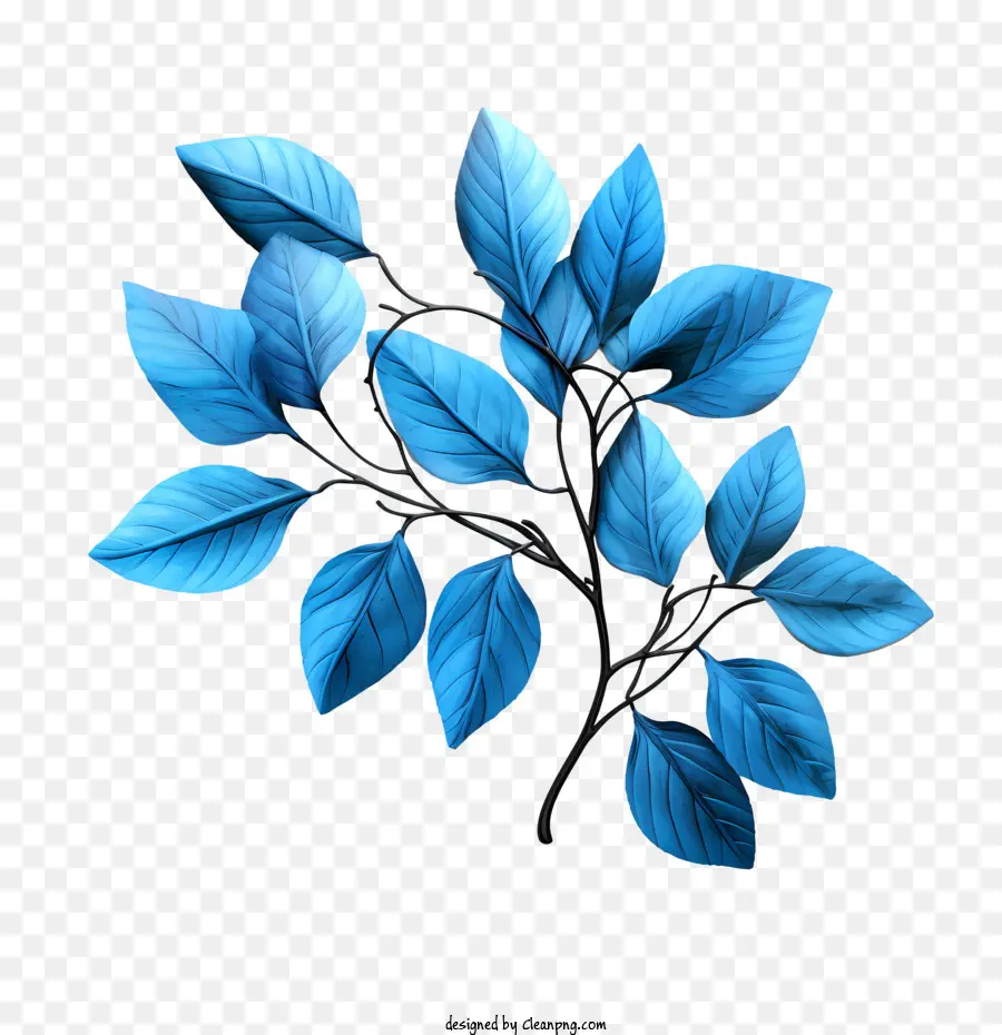 Mavi Yapraklar，Ağaç PNG
