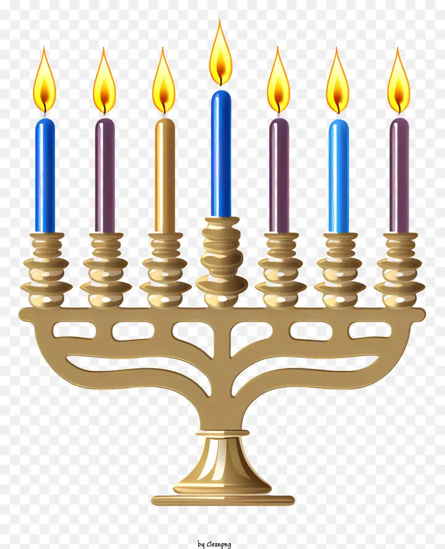 Hanukkah Menorah，Yahudi Törenleri PNG