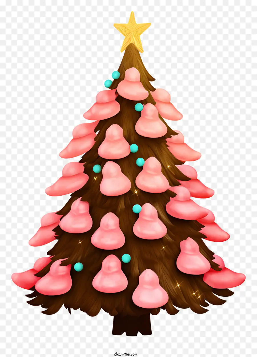 Noel Ağacı，Pembe şekerler PNG