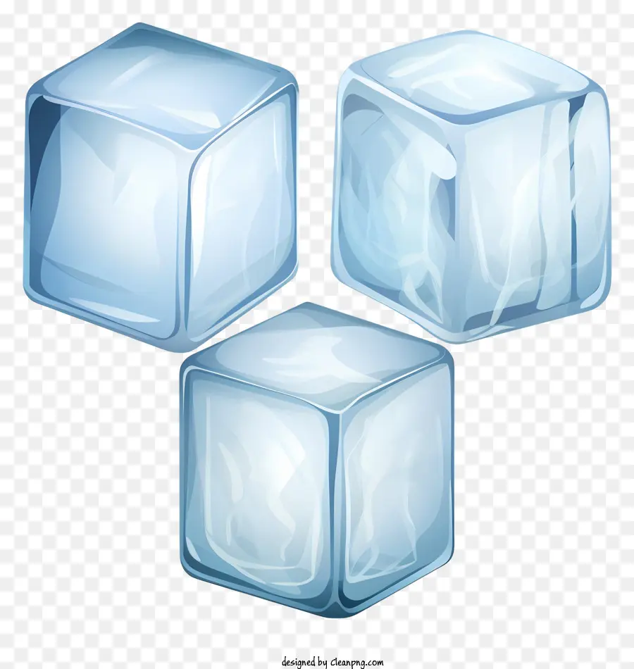 Buz Küpleri，şeffaf Buz PNG