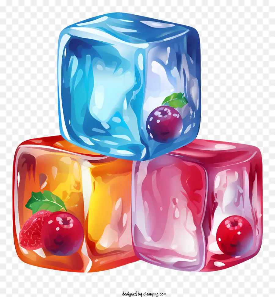 Buz Küpleri，Aromalı Buz Küpleri PNG