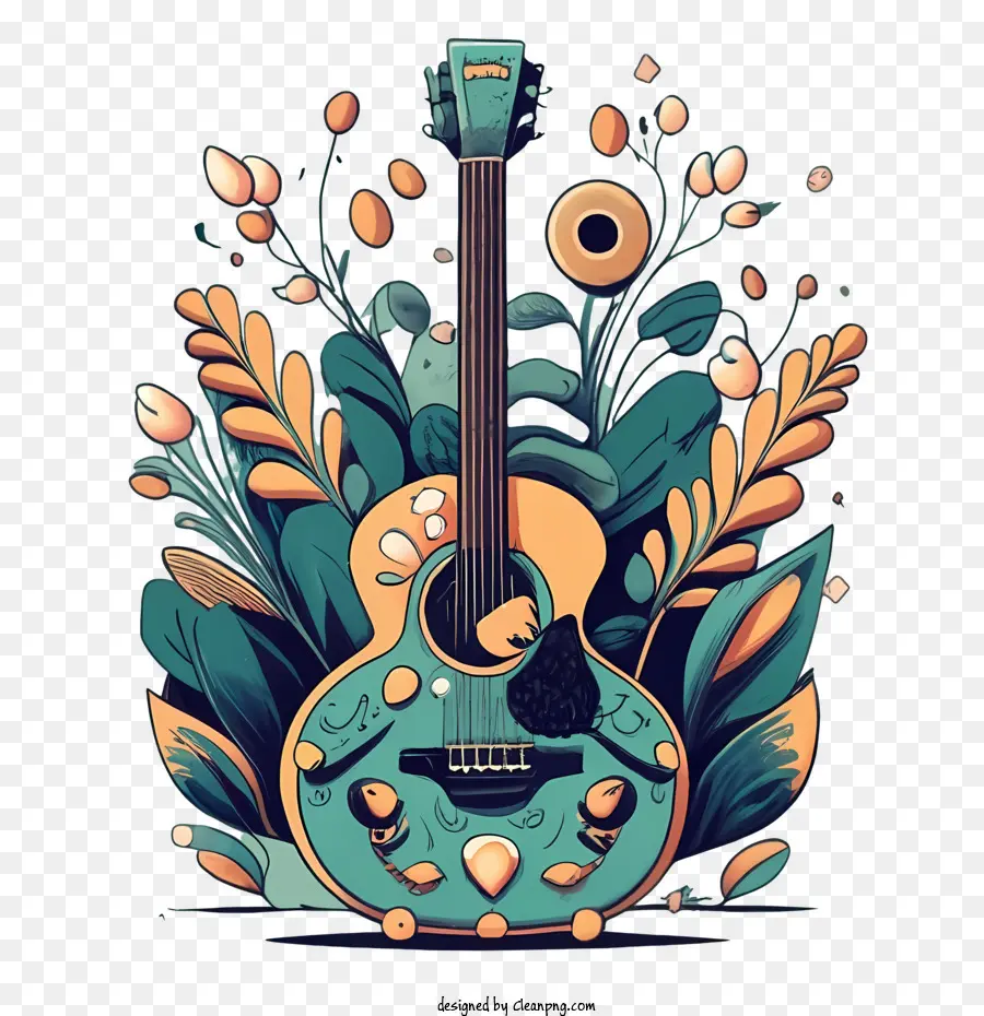 Gitar，Renkli Gitar PNG