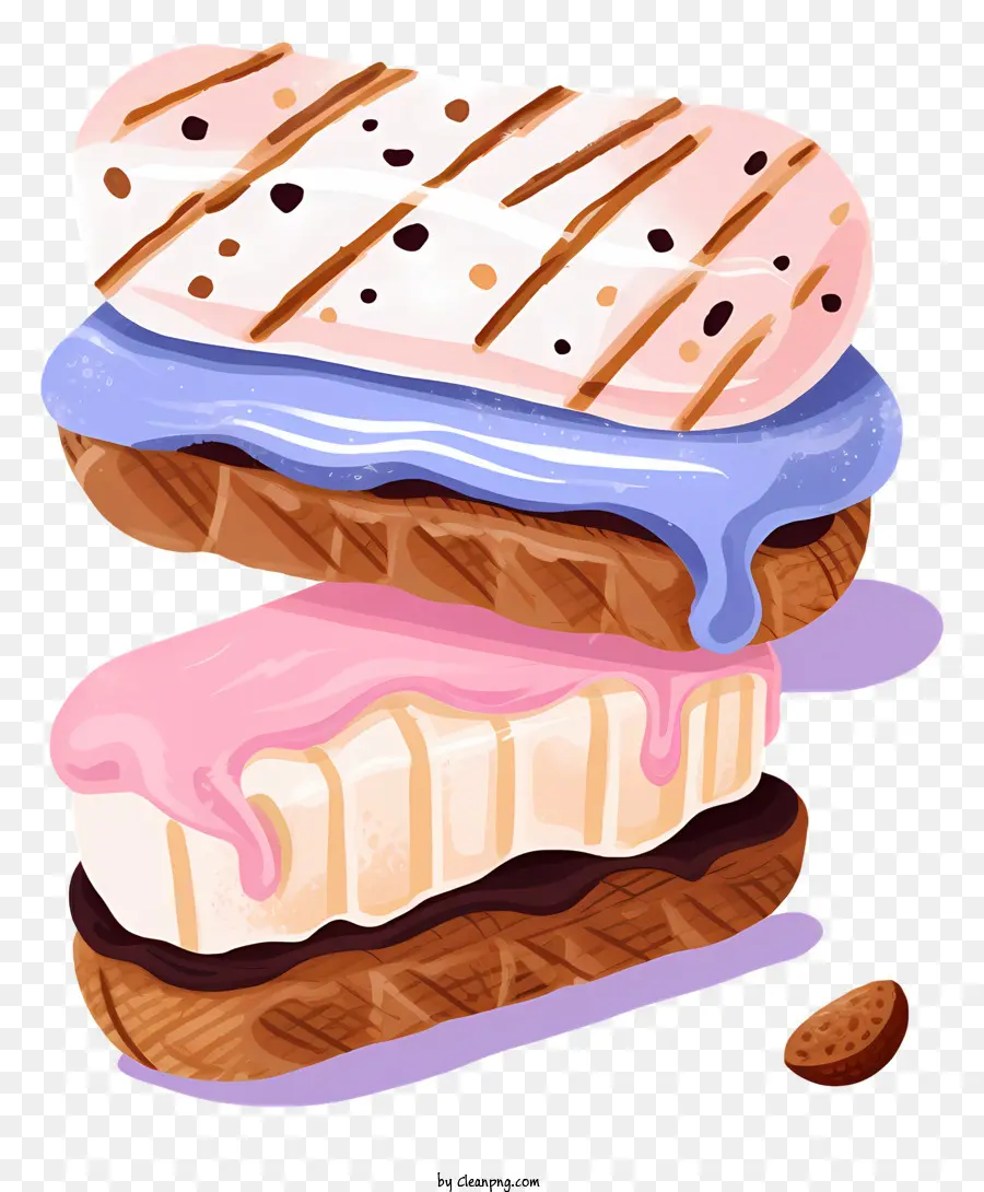 Dondurma Sandviçleri，Vanilya Tabanı PNG