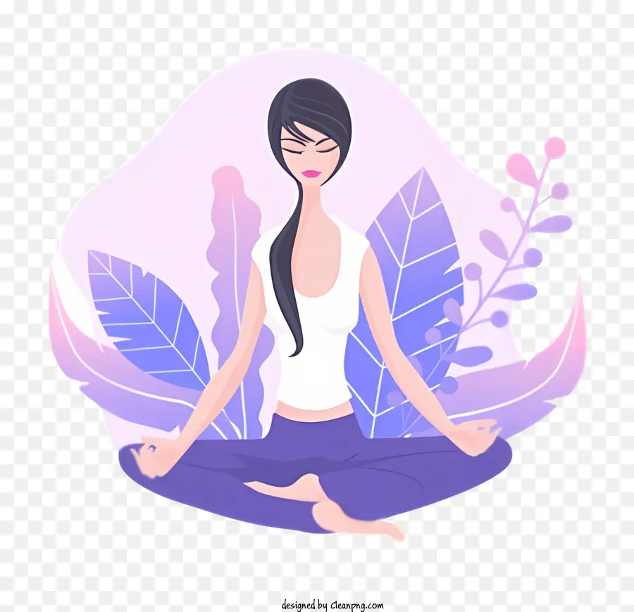 Lotus Pozisyonu，Meditasyon PNG