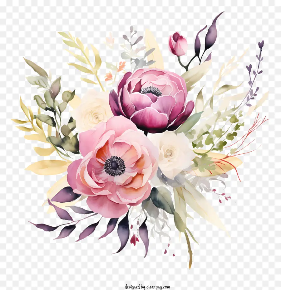 Düğün Çiçek Sanatı，Buket PNG