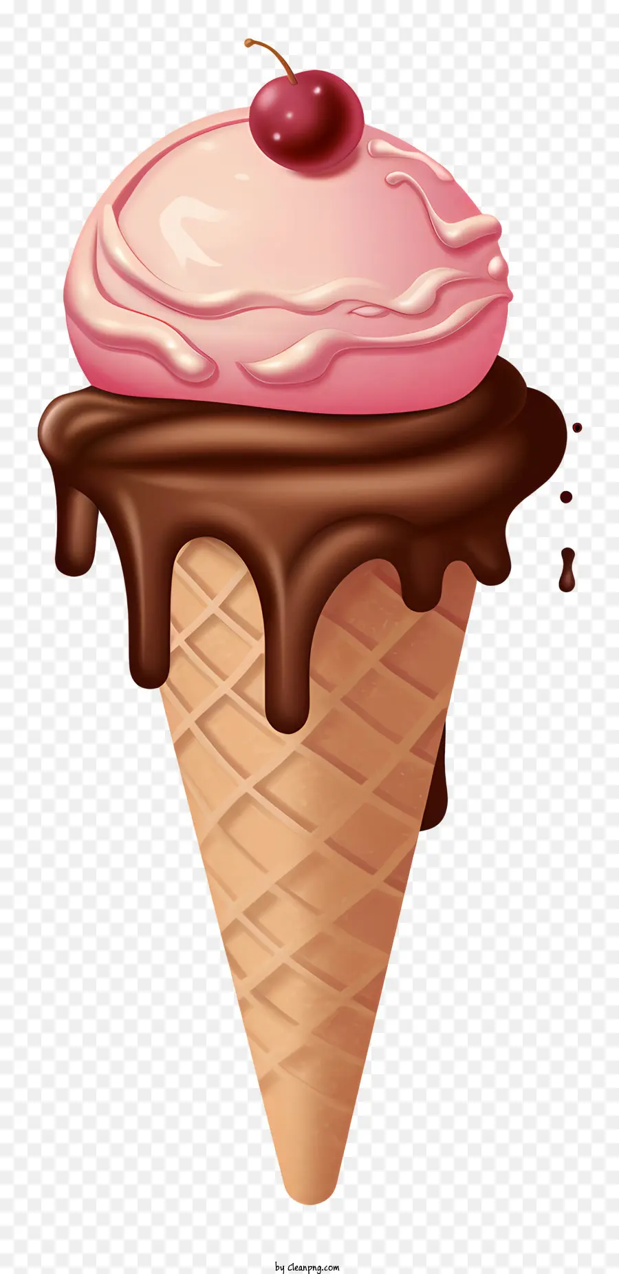 Dondurma Koni，çikolata PNG