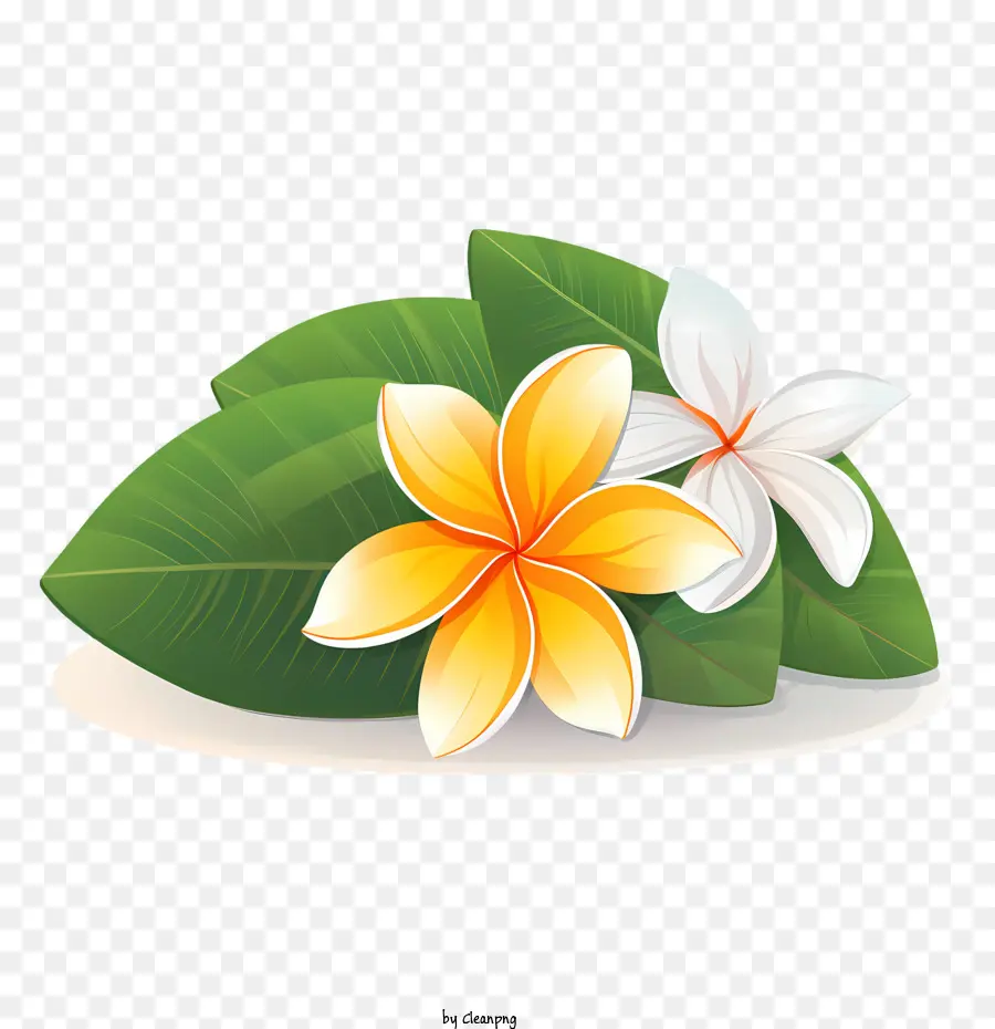 Frangipani Çiçeği，Sarı Çiçekler PNG