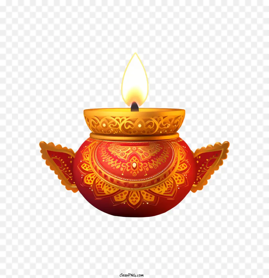 Diwali Lambası，Dekoratif Lamba PNG