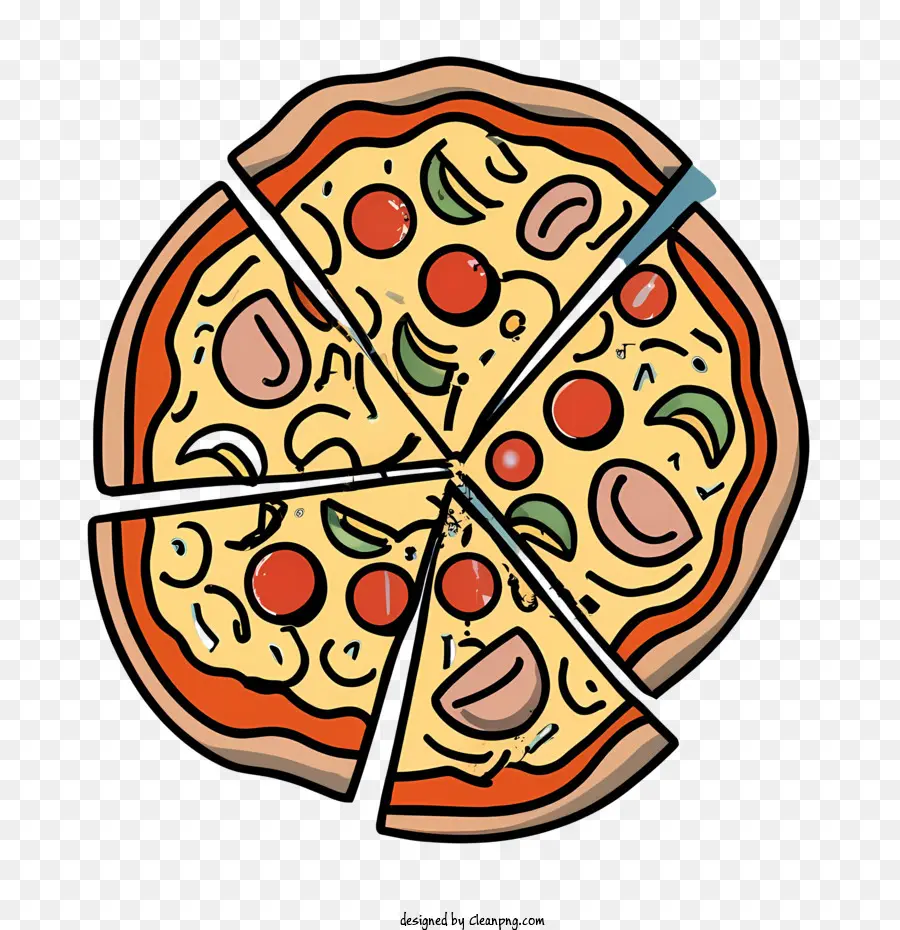 Karikatür Pizza，Pizza PNG