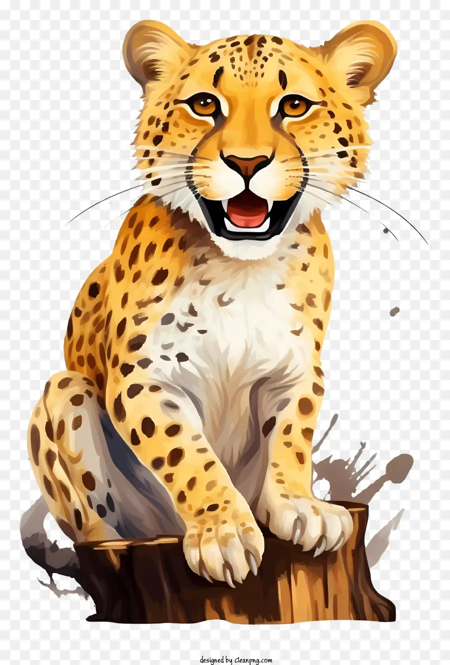 Leopar，Sevimli Çita PNG