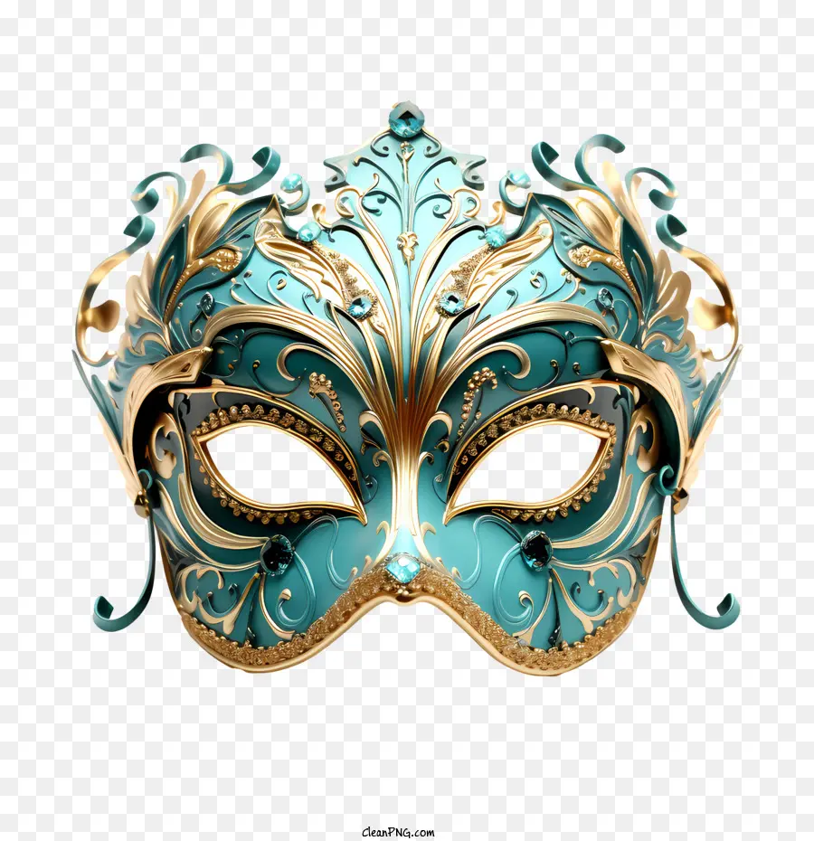 Karnaval Festival Maskesi，Altın PNG
