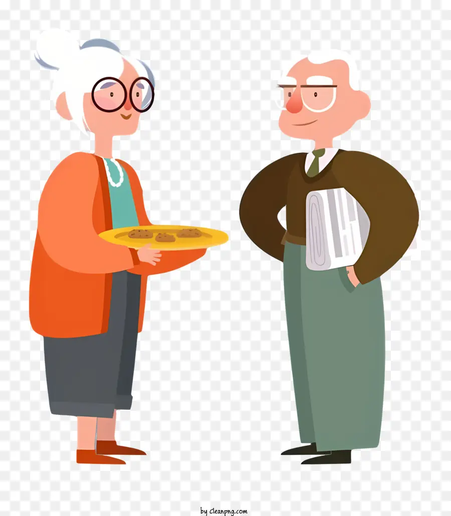 Yaşlı çiftin，Gıda PNG