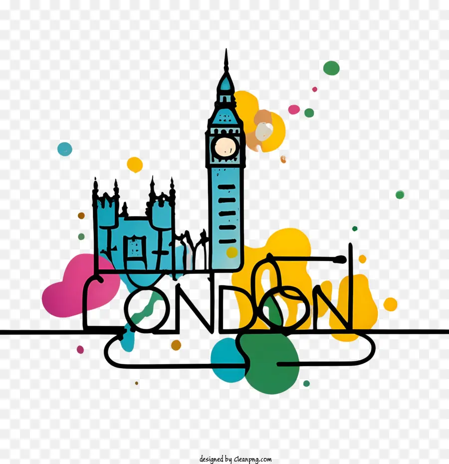 Londra，Büyük Ben PNG