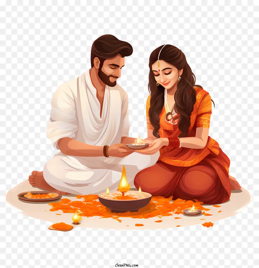 Bhai Dooj，çift PNG