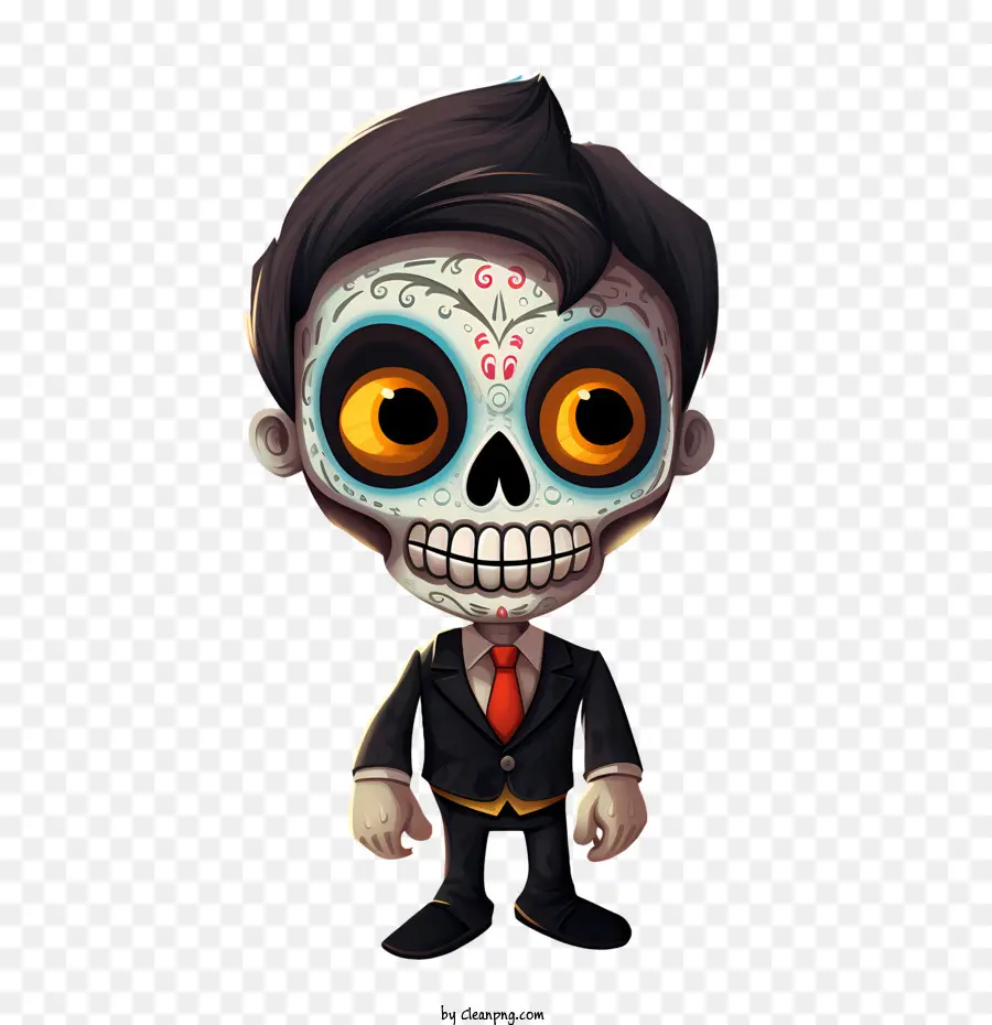 Dia De Los Muertos，İskelet Karakteri PNG