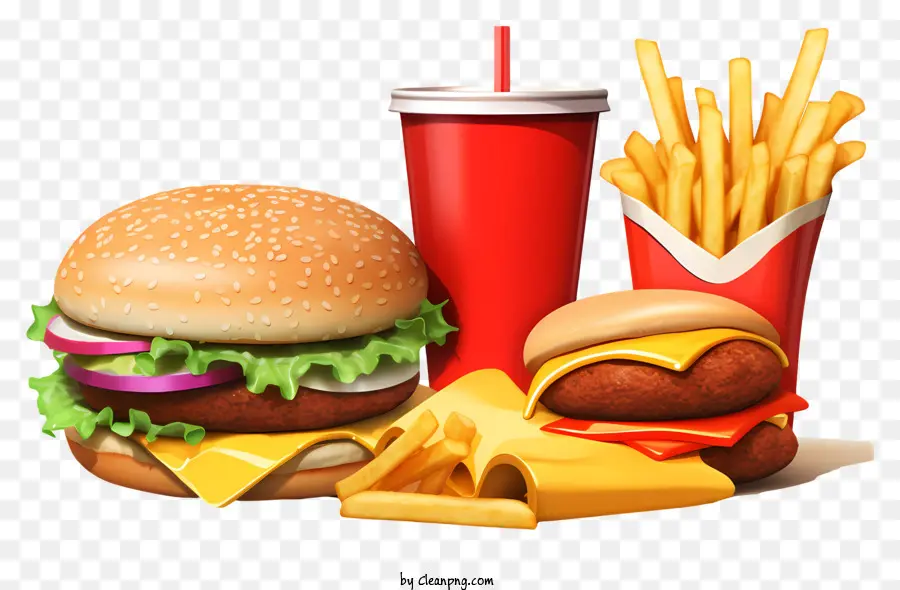 Fast Food，Hamburger PNG