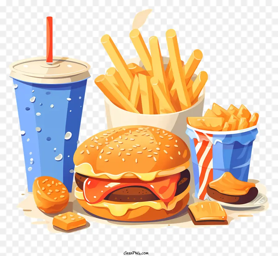 Hamburger，Fast Food PNG