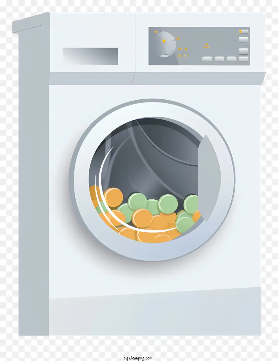 çamaşır Makinesi，Renkli Toplar PNG