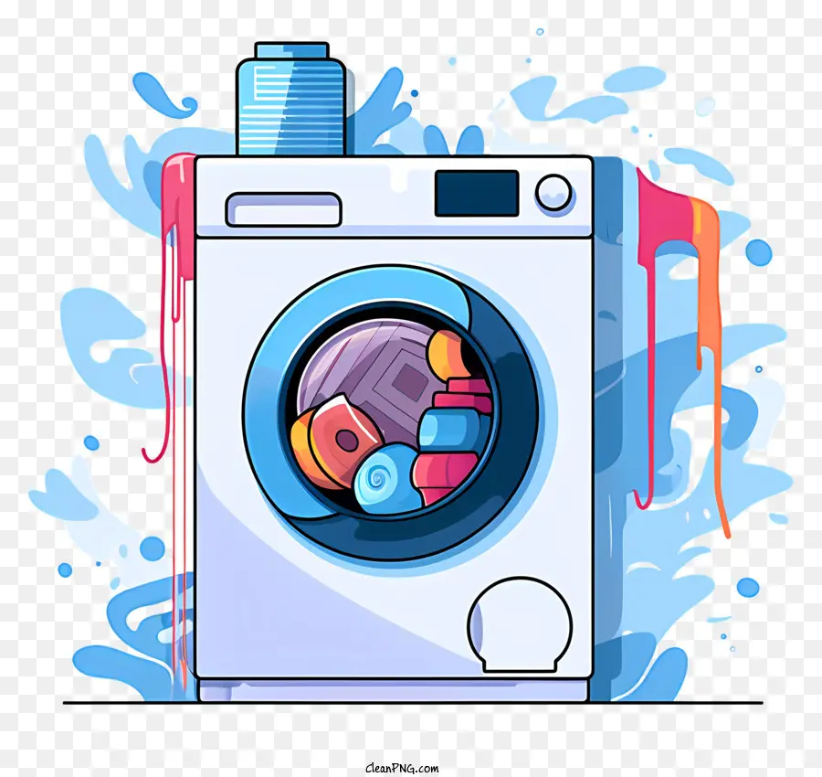 çamaşır Makinesi，Açık Kapı PNG