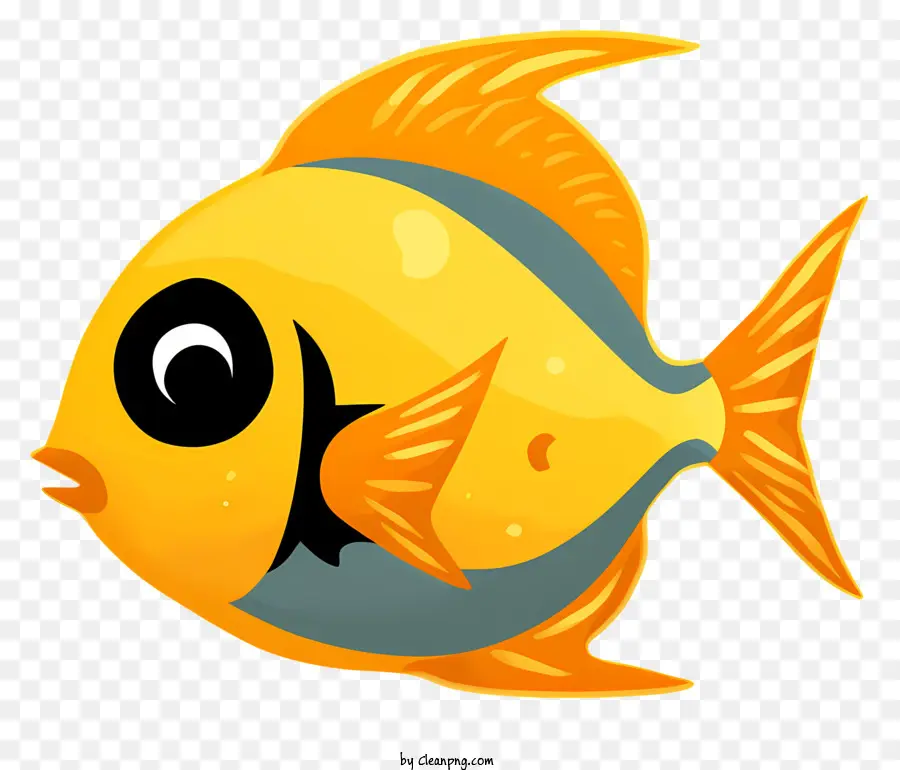 Sarı Balık，Büyük Gözler PNG