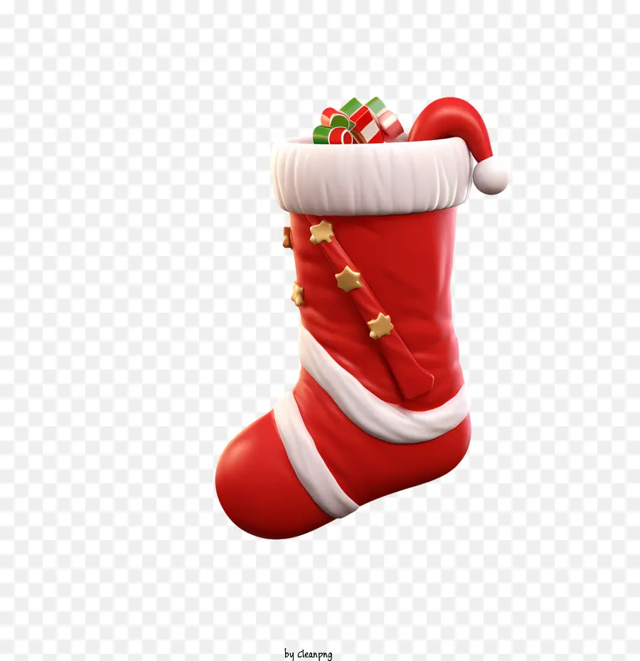 Noel çorap，Santa şapka PNG