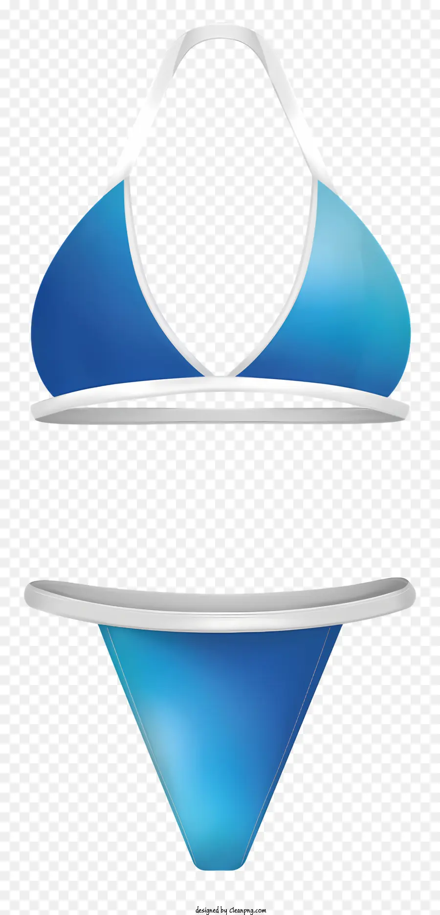 Mavi Ve Beyaz Bikini，Üçgen Bikini PNG