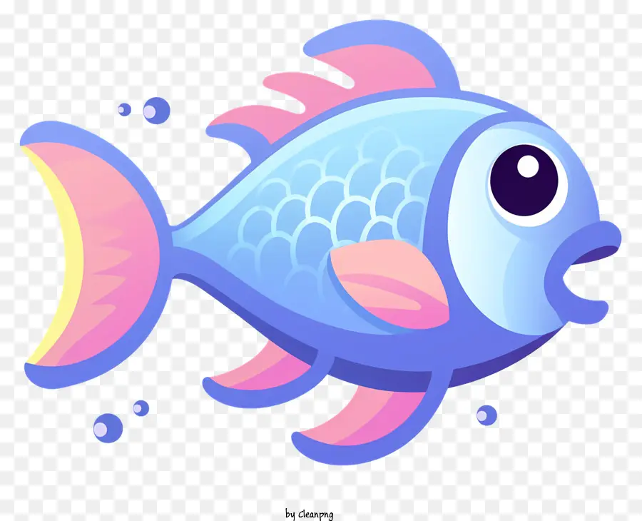 Karikatür Balık，Pembe Dudaklar PNG