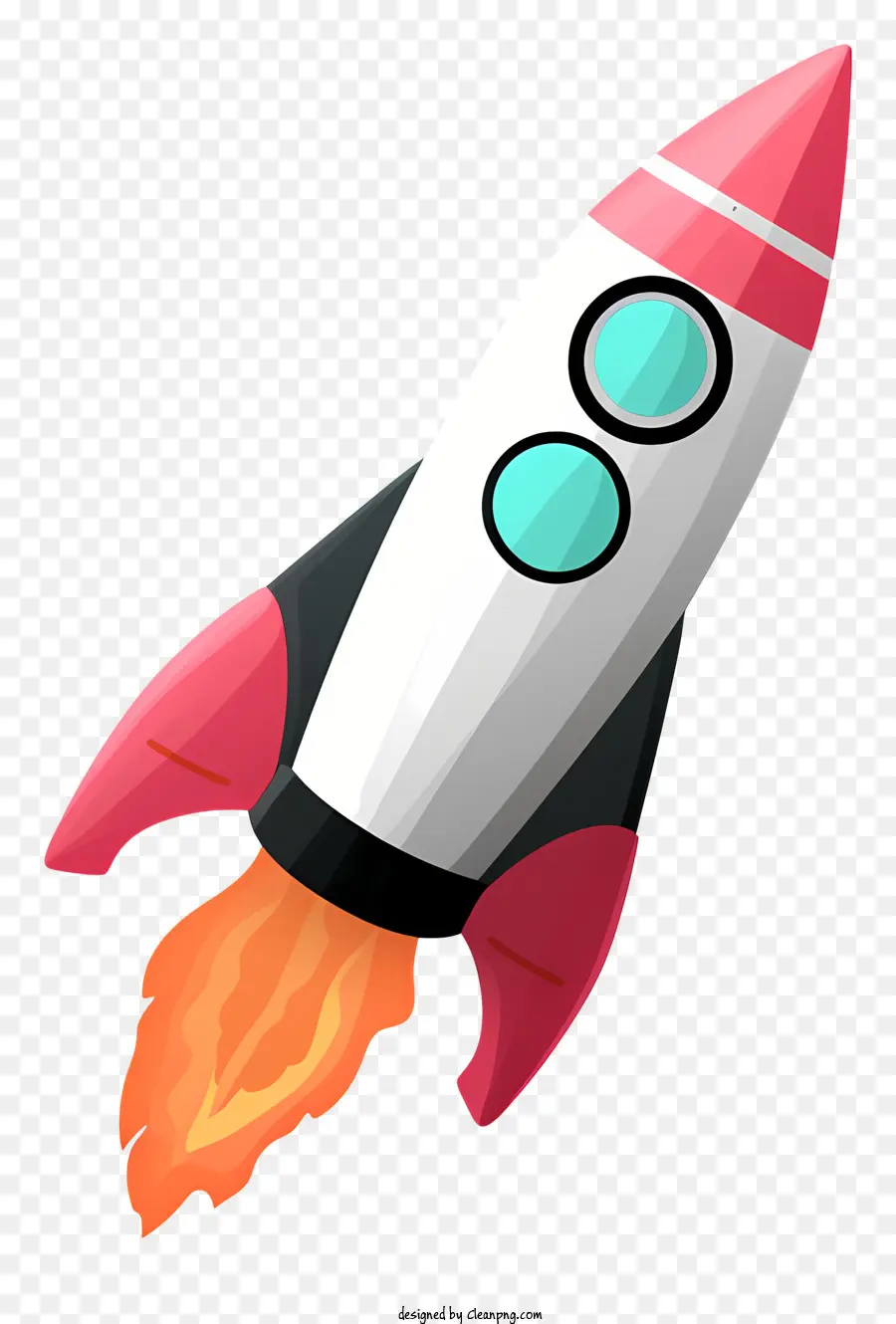 Karikatür Roket，Roket Animasyonu PNG