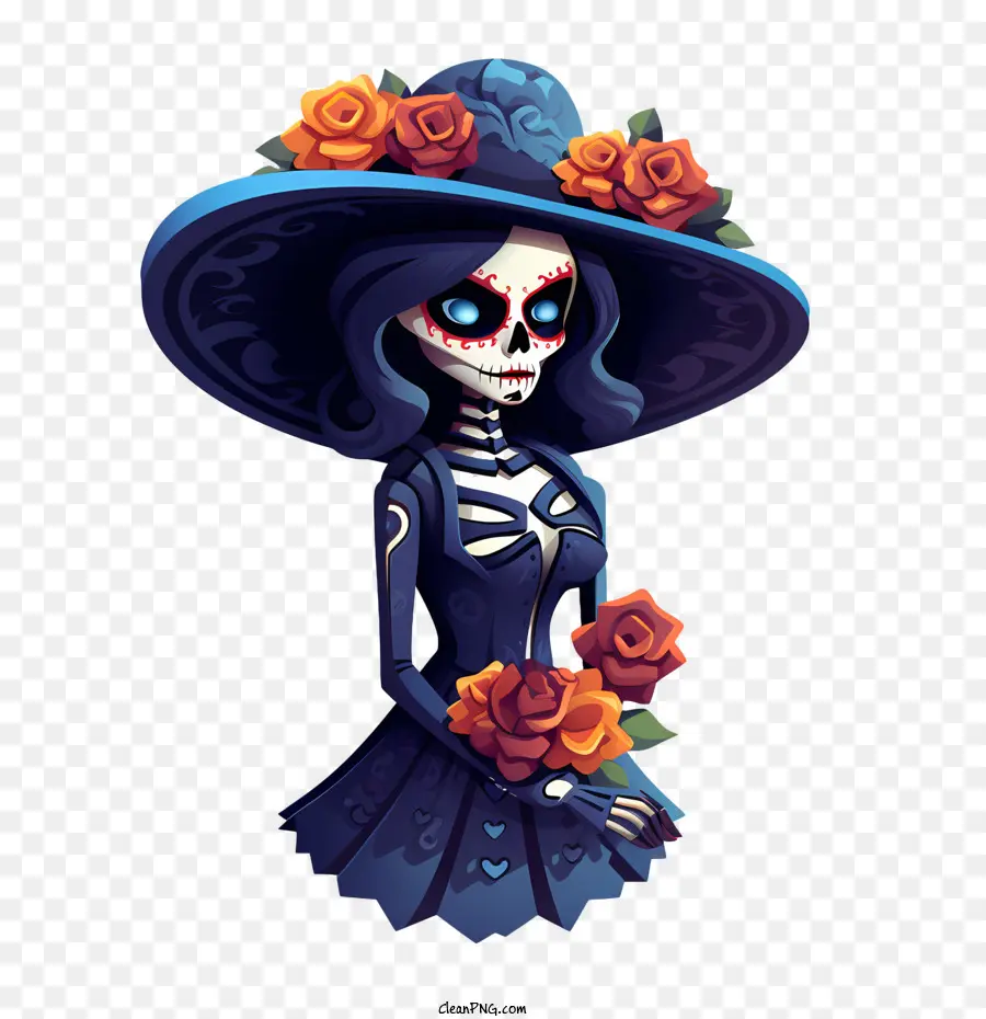 Dia De Los Muertos，İskelet PNG