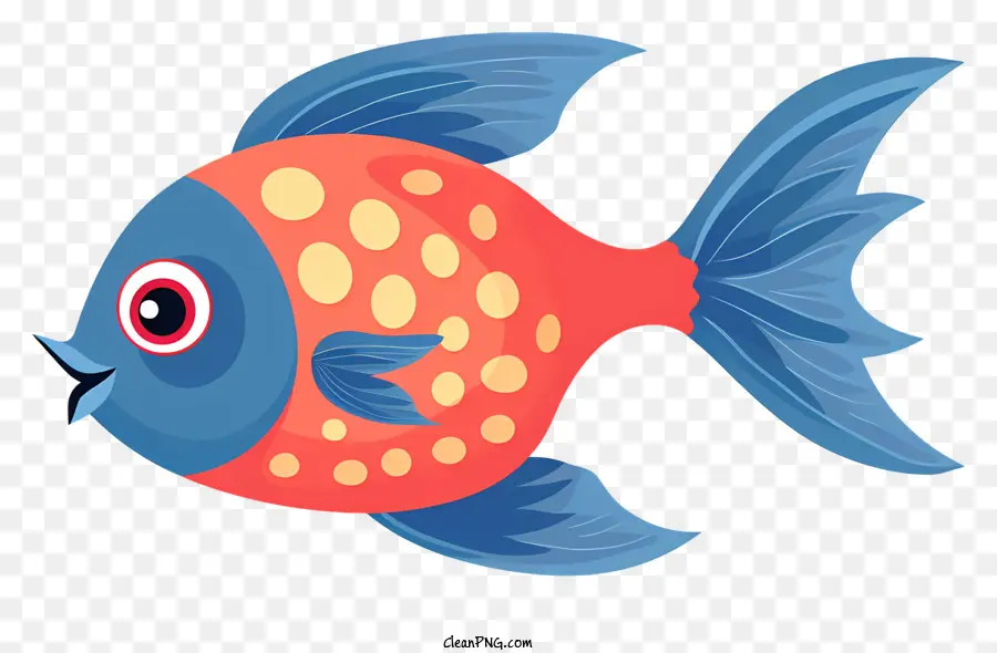 Karikatür Balık，Mavi Balık PNG