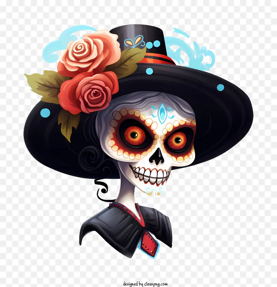 Dia De Los Muertos，İskelet PNG