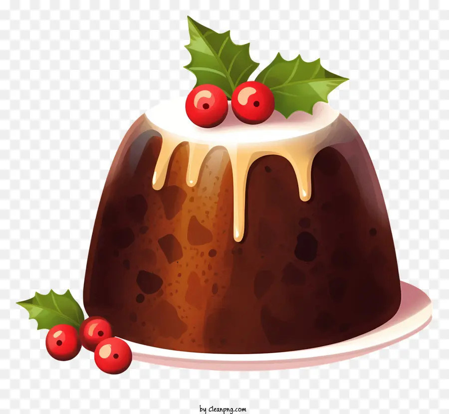 Çikolatalı Puding，Noel Pastası PNG