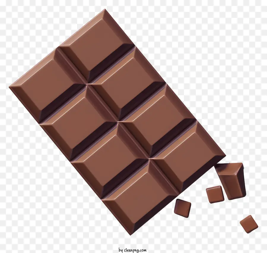 Kırık çikolata，Koyu Kahverengi çikolata PNG