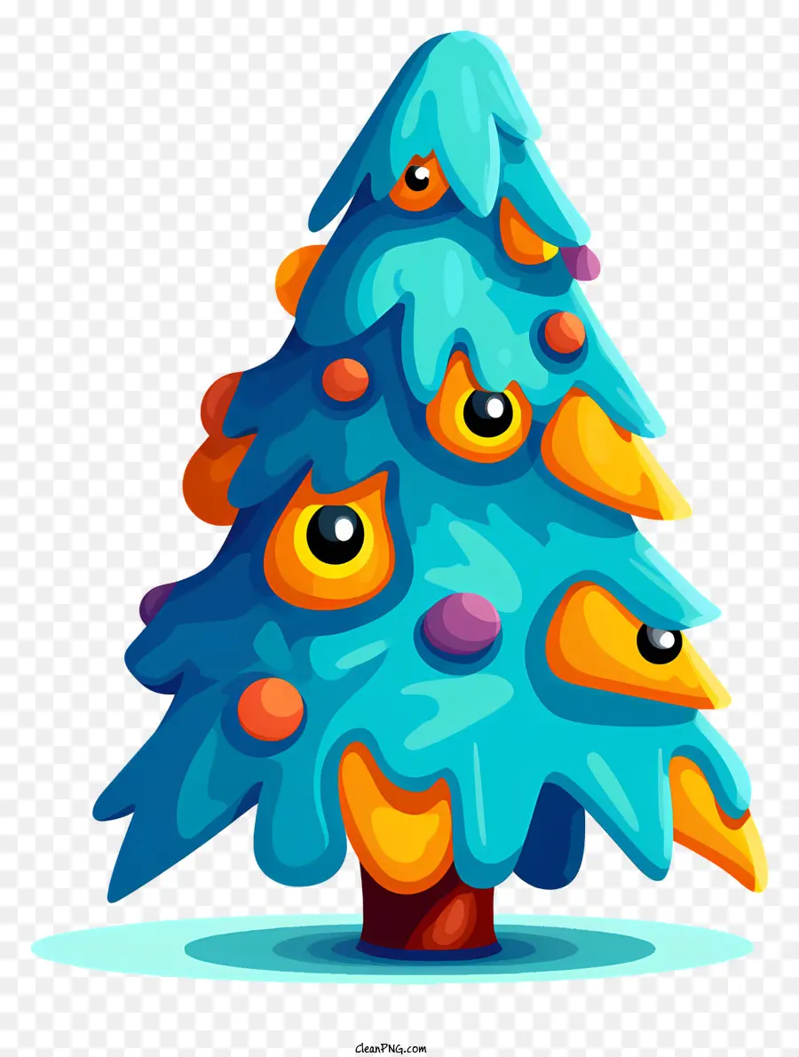 Karikatür Noel Ağacı，Gummy Drops PNG