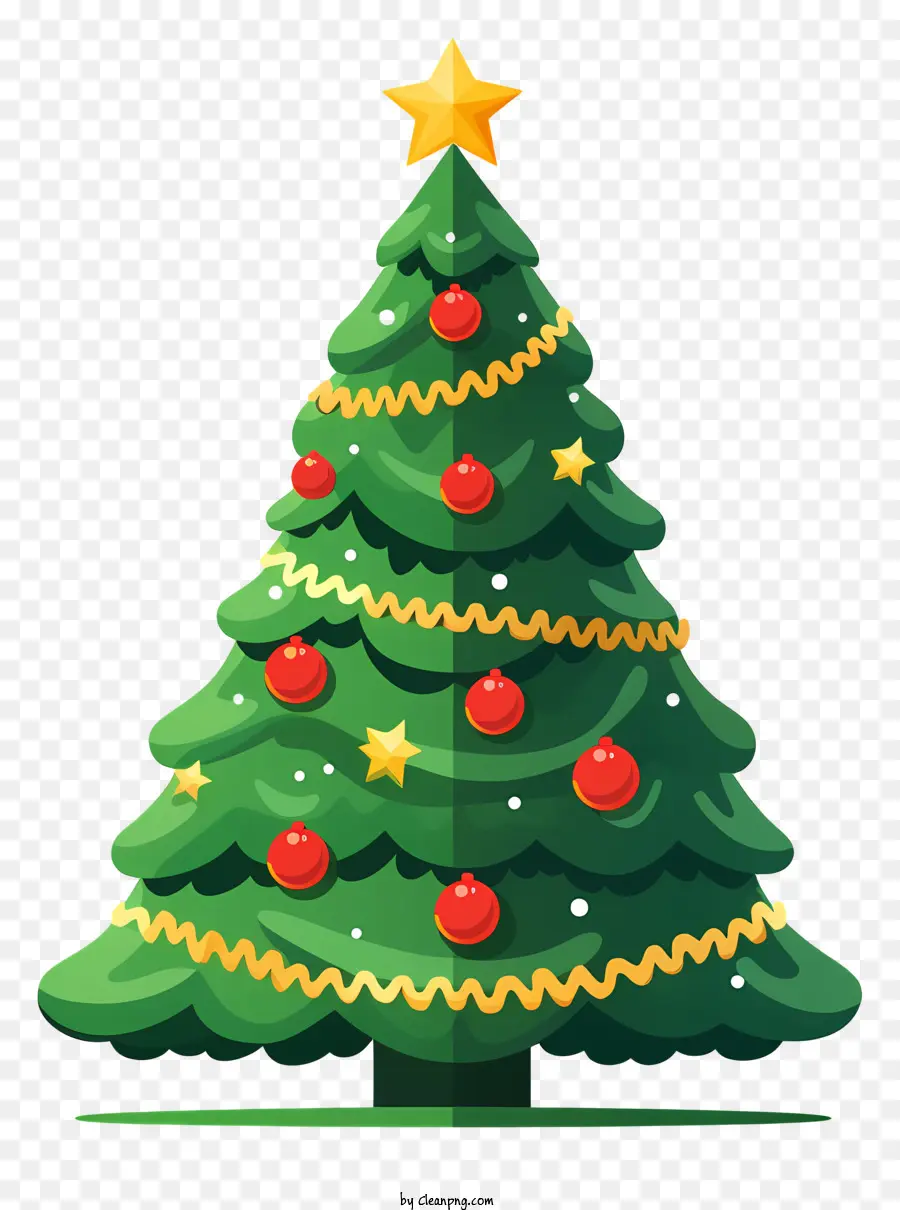 Noel Ağacı，Yeşil Taban PNG