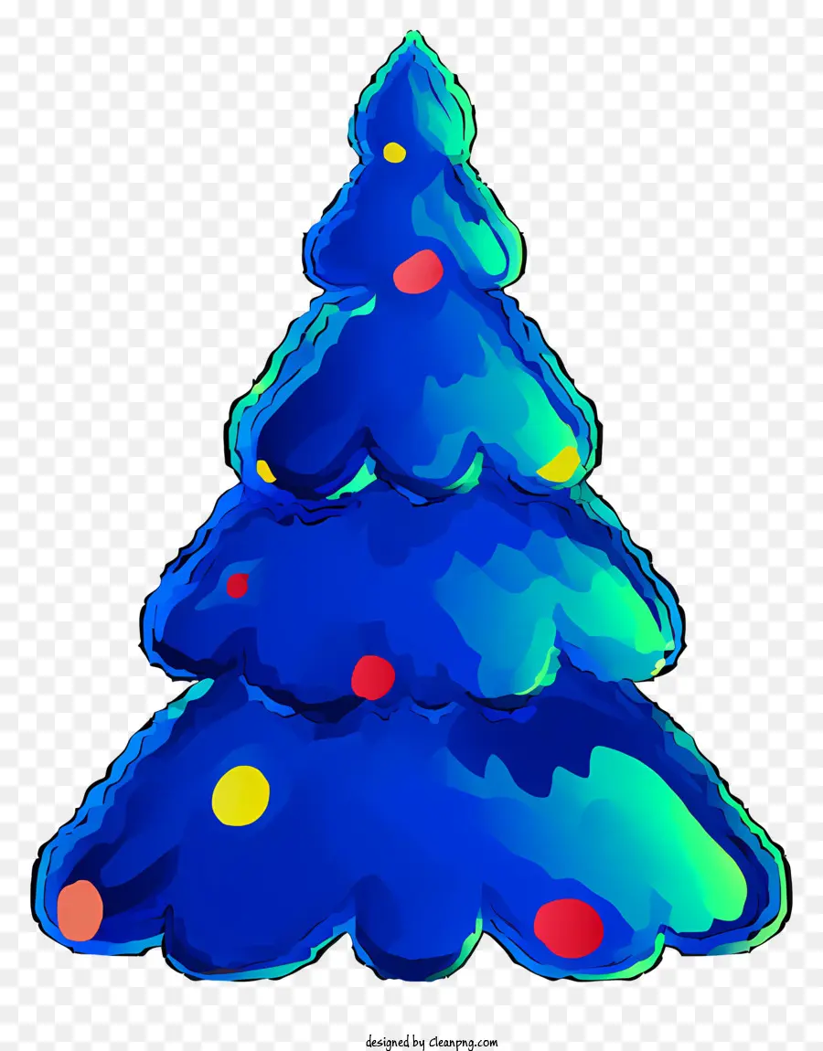 Noel Ağacı，Mavi Noel Ağacı PNG