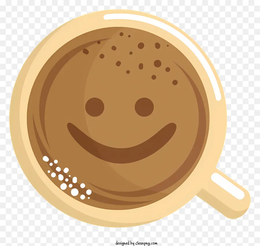 Kahve，Gülümseyen Yüzü PNG