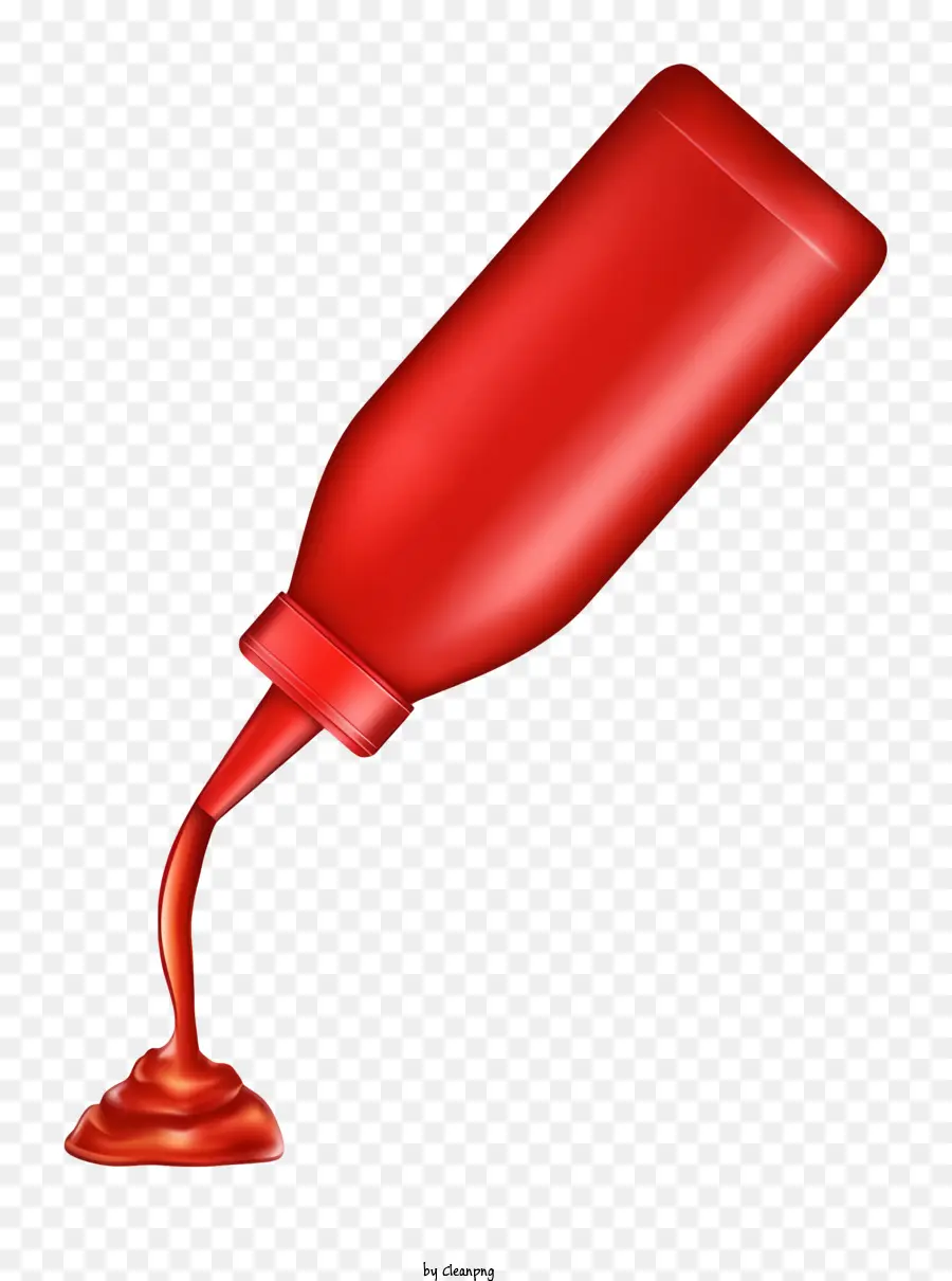 Kırmızı şişe，şeffaf üst PNG