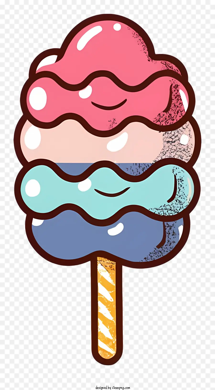 Dondurma Koni，Renkli Dondurma PNG